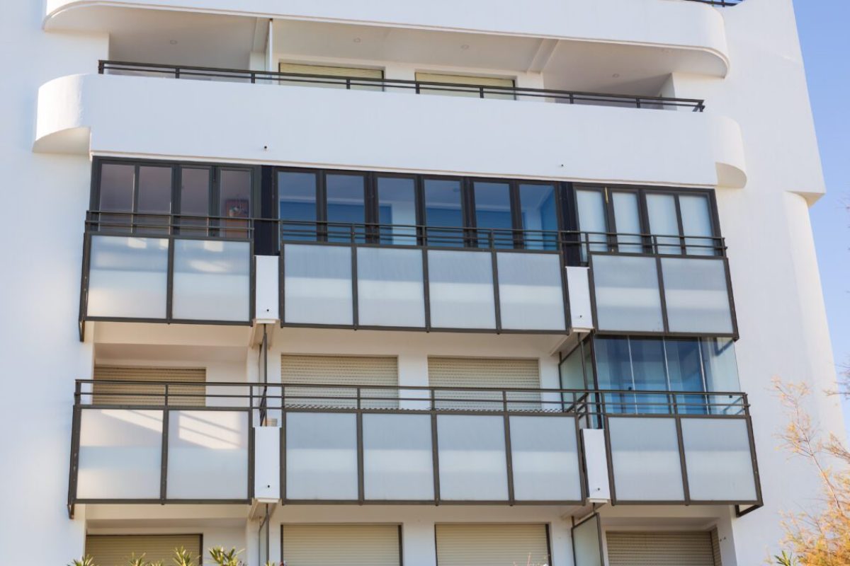 Design, architecture and exterior concept - Modern balconies.