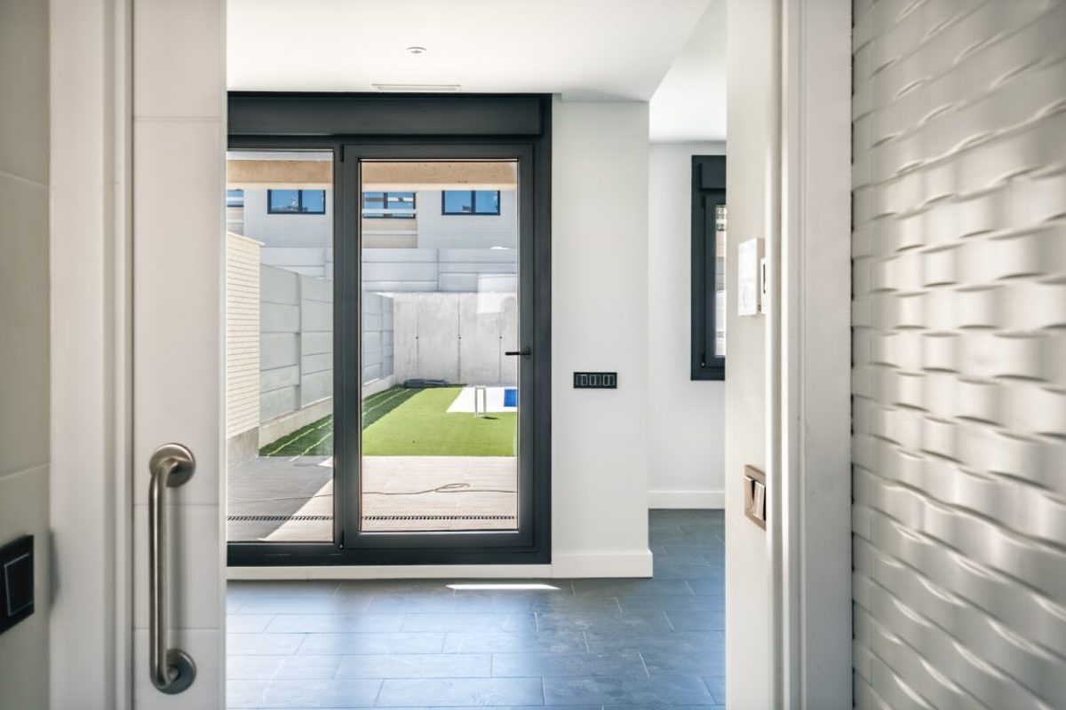 Modern architecture house interior in the outskirts of Madrid.