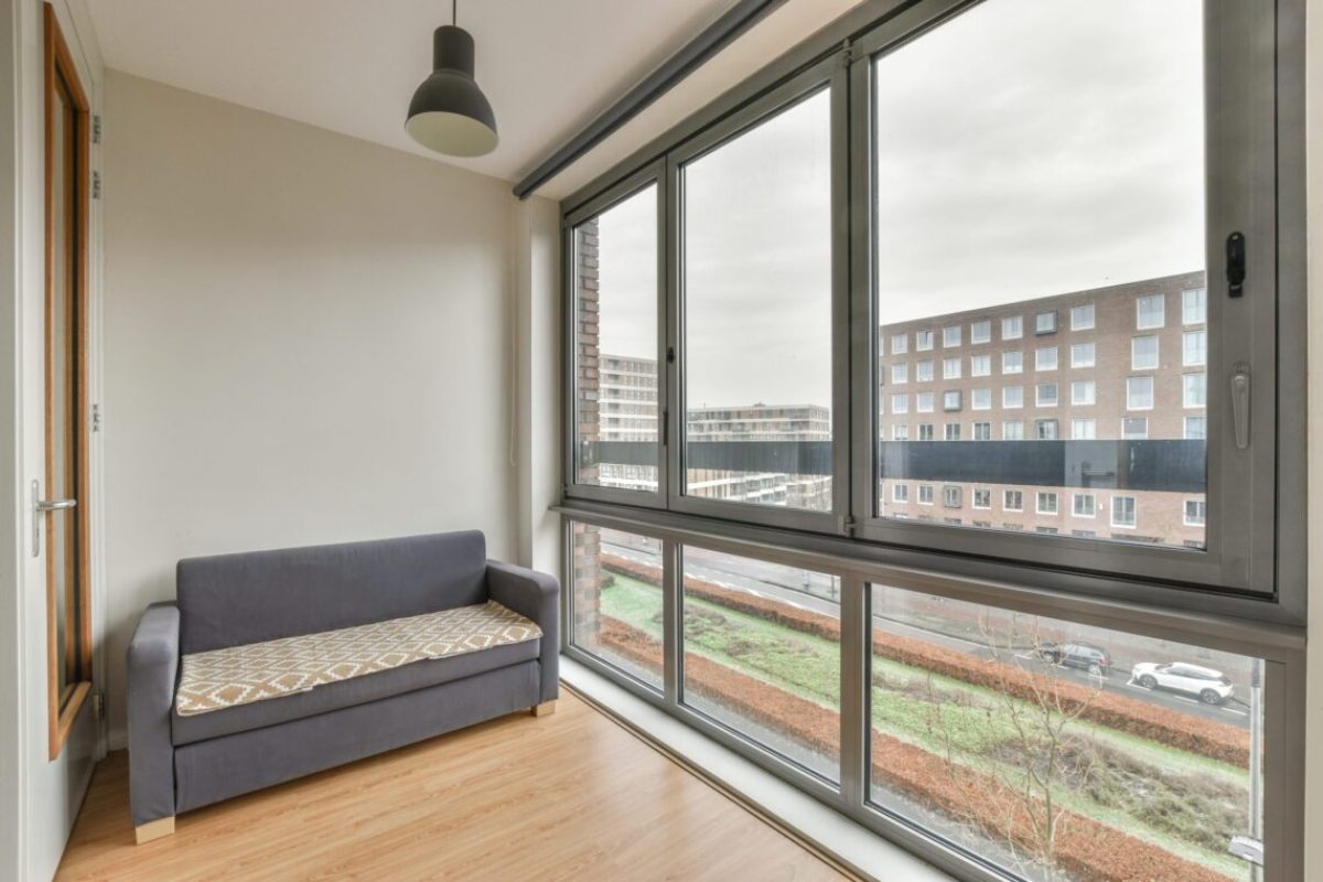 Design of modern balcony in residential hause