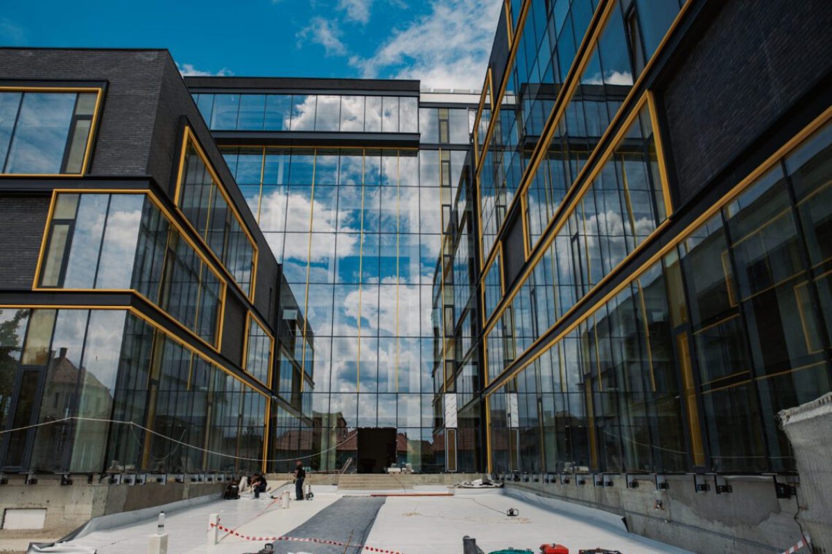 office building under construction